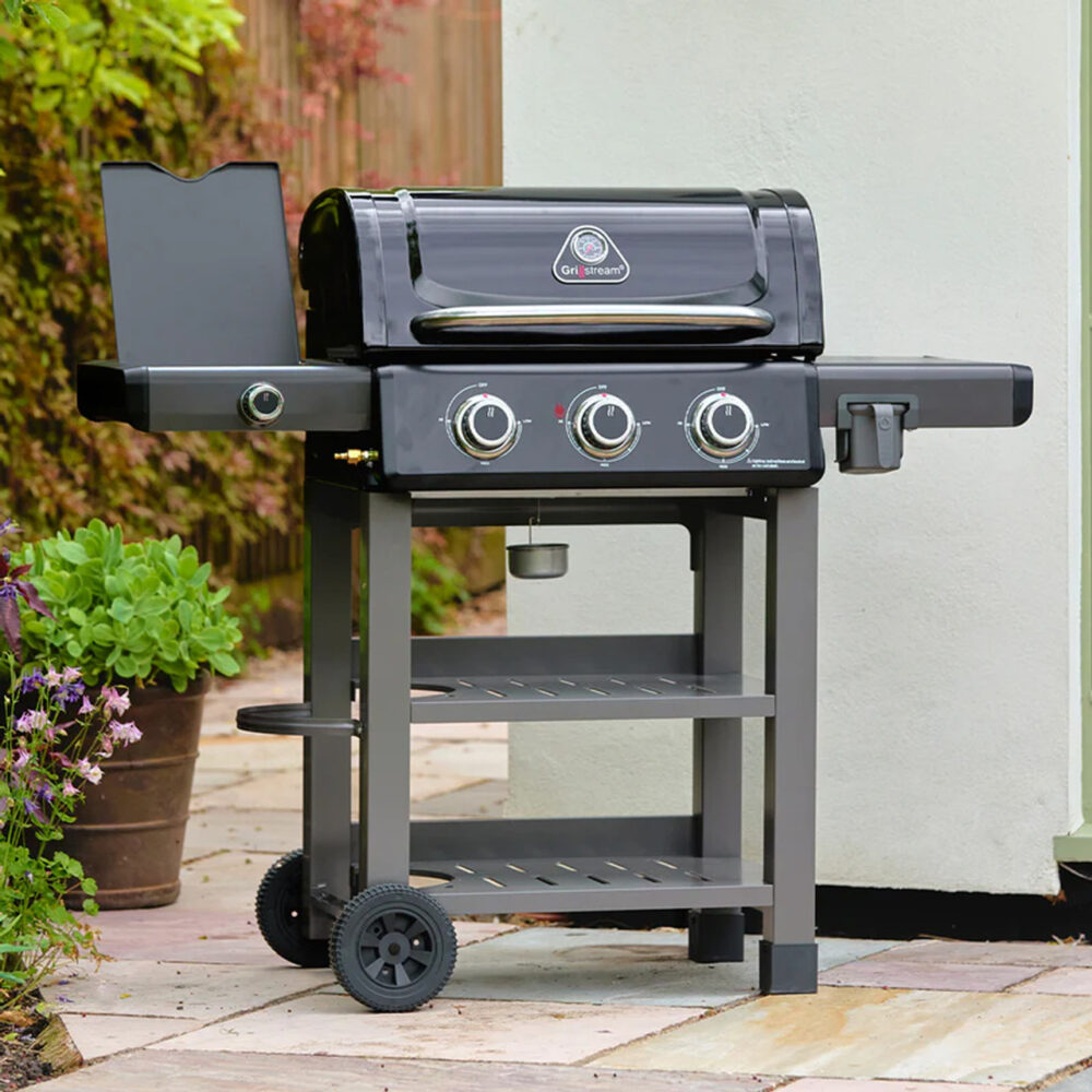 Grillstream Carbon Hybrid 3 Burner BBQ with Side Burner